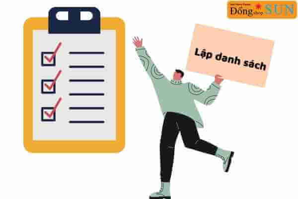 Lập danh sách những điều cần làm khi đi cắm trại