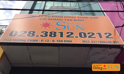 DONG SHOP SUN Hồ Chí Minh – CHI NHÁNH 354A TRƯỜNG CHINH (QUẬN TÂN BÌNH)