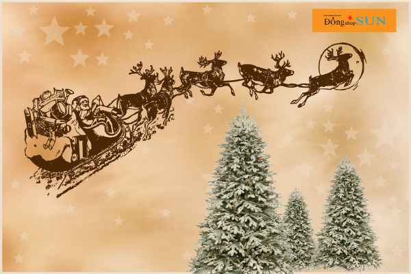 Xe trượt tuyết của ông già Noel
