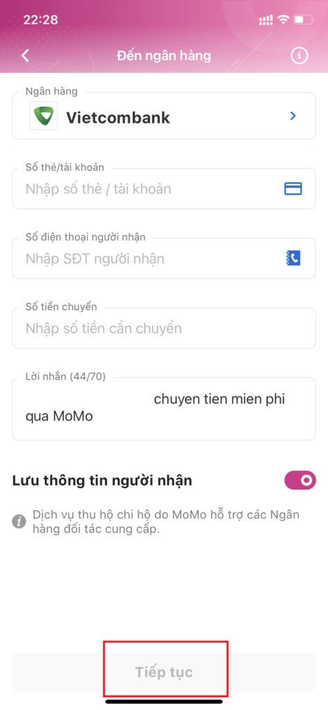 Cách chuyển tiền qua Momo không cần thẻ ATM Cách chuyển tiền qua Momo không cần thẻ ATM