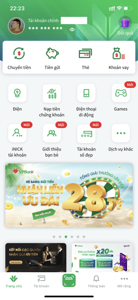 chuyển tiền qua vpbank