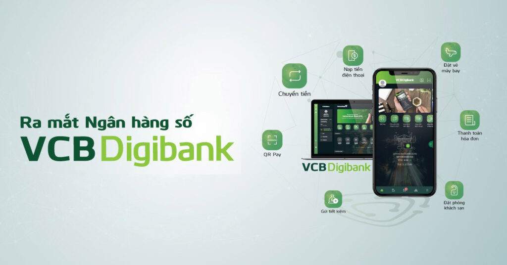 Digitalbank của Vietconmbank có nhiều tính năng nổi bật