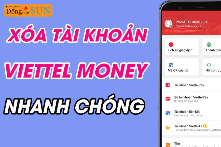 Cách xóa tài khoản ViettelPay (Viettel Money) nhanh chóng