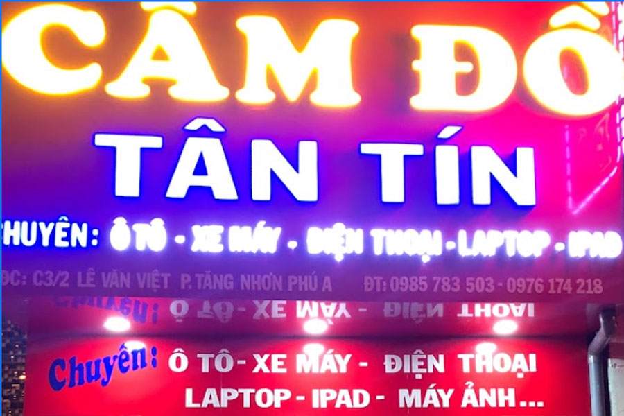 Cầm đồ quận 9 Tân Tín