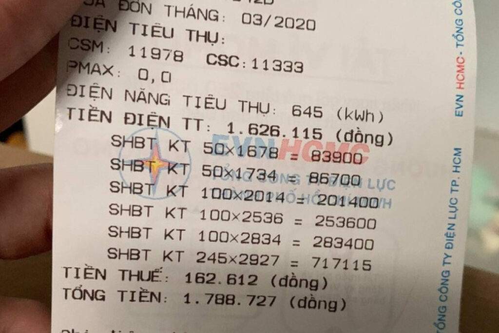 Hướng dẫn vay theo hoá đơn điện không thẩm định