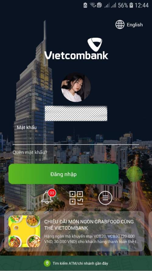 Đăng nhập VCB Digibank - Cách xem số tài khoản ngân hàng vietcombank trên app