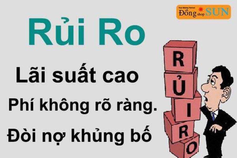 Rủi ro khi vay tiền online